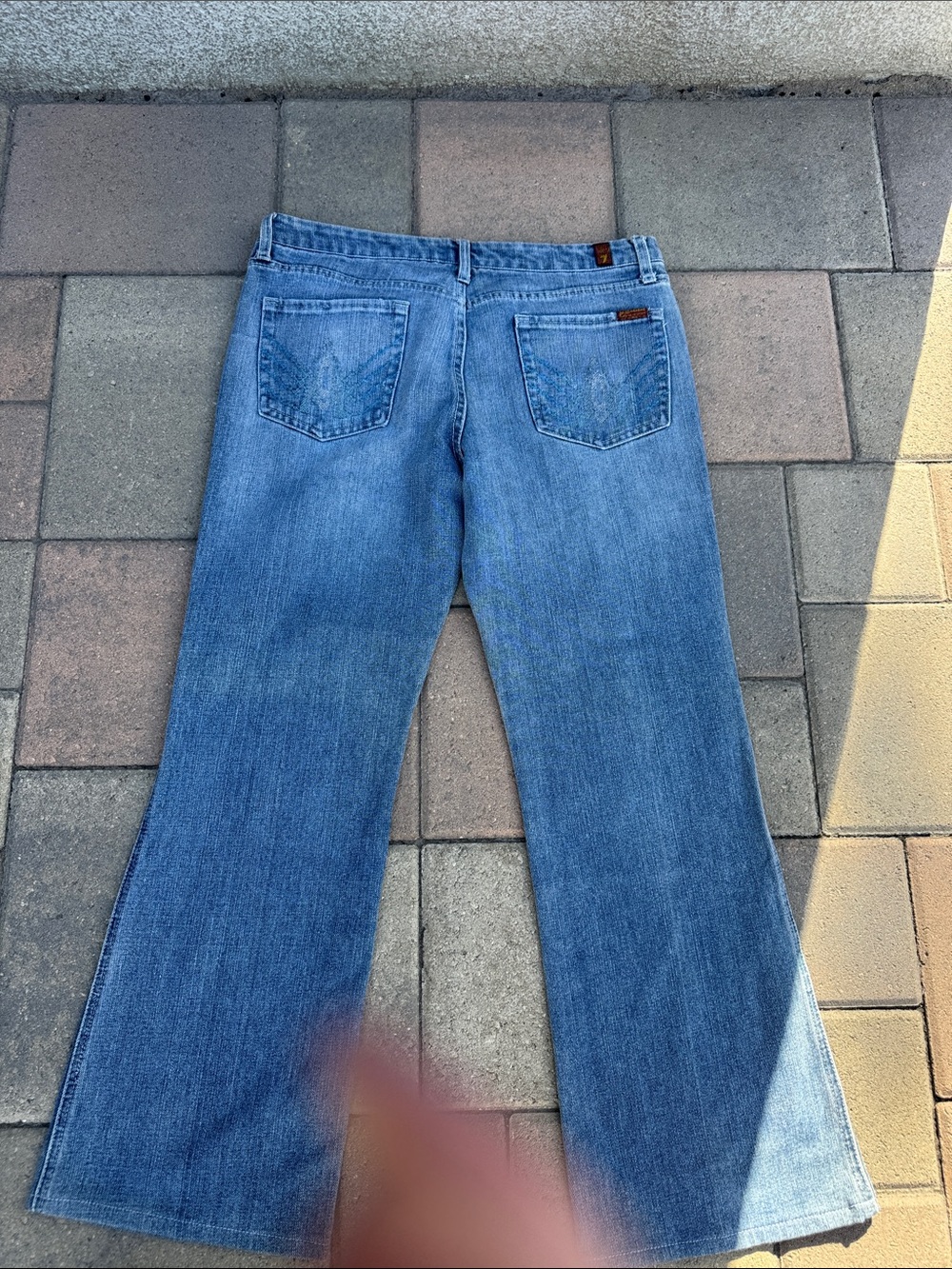 7 For All Mankind Women's Wide-Leg Jeans - Light Blue Denim